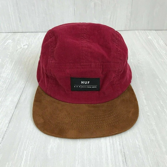 HUF Other - HUF Corduroy Baseball Cap Red and Brown